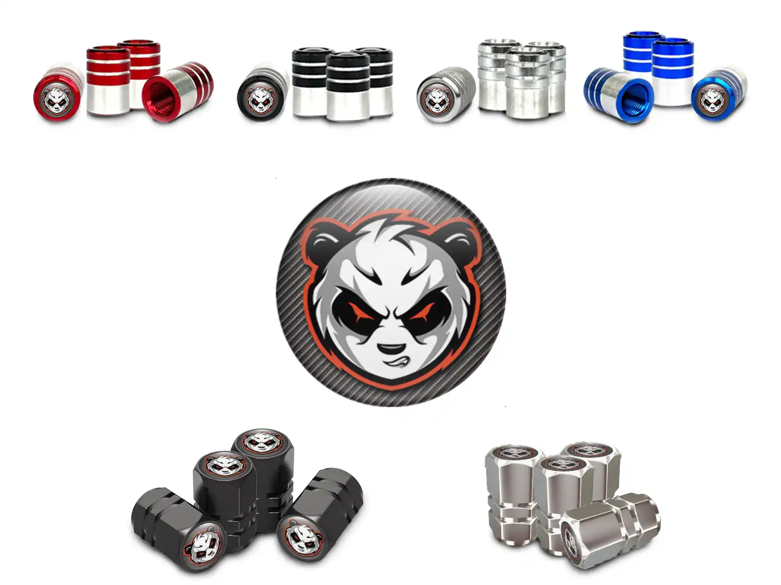 Wheel Valve Stem Caps SUV Force Finish Style